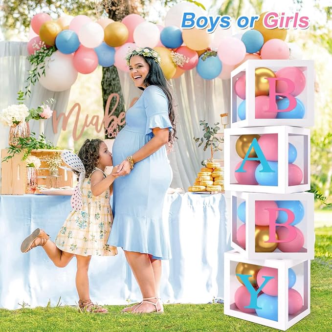 Frigg Pink Blue Gender Reveal Decorations | Balloon Arch Kits, Tablecloths - Image 4