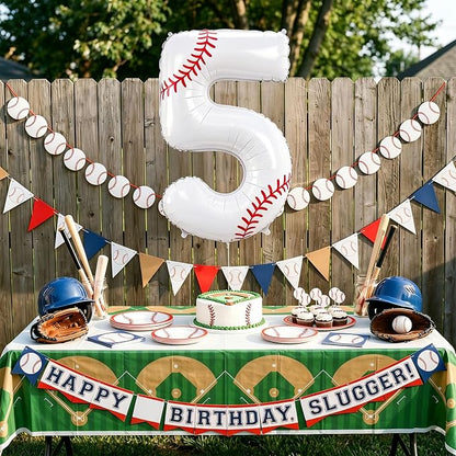 Jenaai Baseball Number 5 Balloons 40 Inch Baseball Theme Birthday Party - Image 5