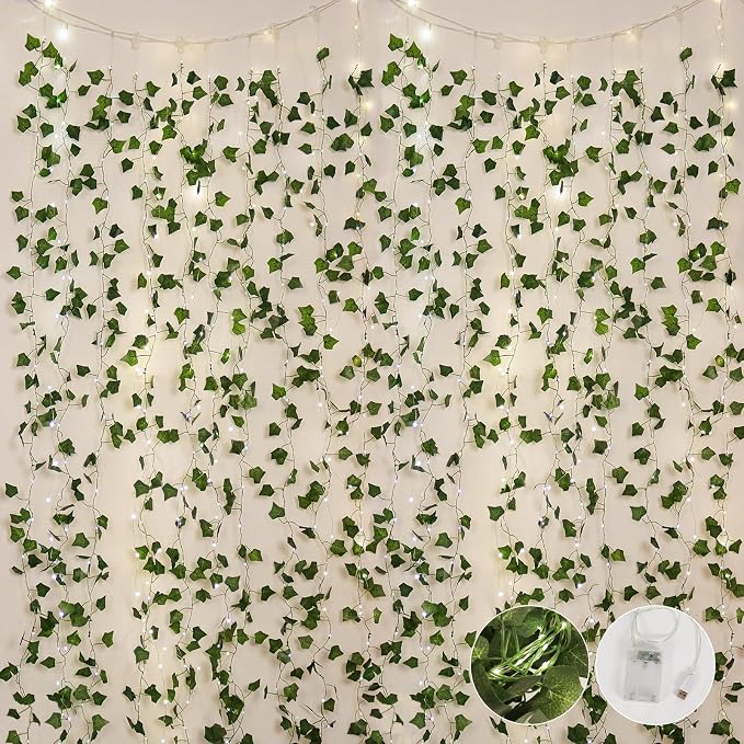 RECUTMS Fake Wall Curtain Ivy Vines by RECUTMS