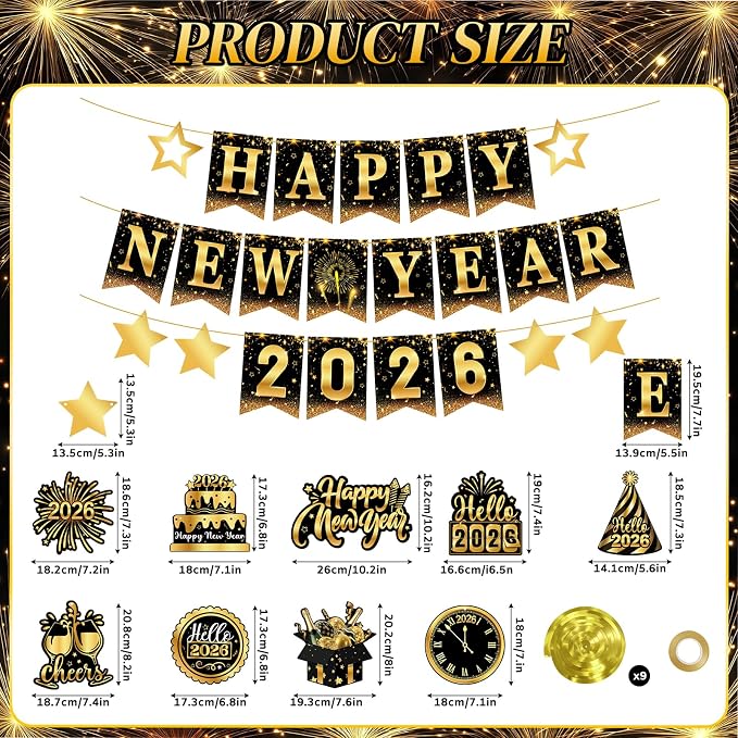 2026 New Year Decorations, Happy New Year Banner - Image 6
