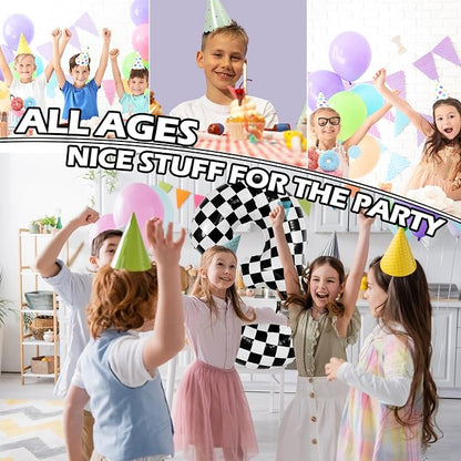 40 Inch Checkered 3 Balloons, Boys Girls Racing Car Track Theme Supplies - Image 7