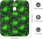 Women Green Paint Splatter Black Haircut Barber Cape Cover, Extra Large Hairdressing Apron for Home Stylists, Easy Clean