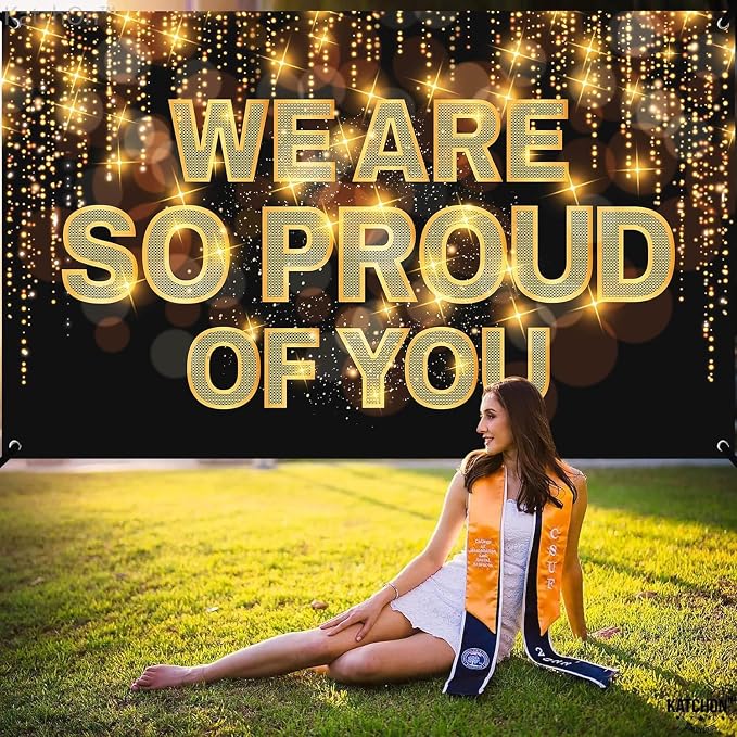 KatchOn We Are So Proud of You Banner 72x44 Inch | Graduation Decorations 2026 - Image 6
