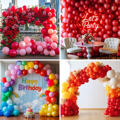 APLANET 150pcs Red Balloons Different Sizes 18 12 10 5 Inch, Valentine's Day - Image 8
