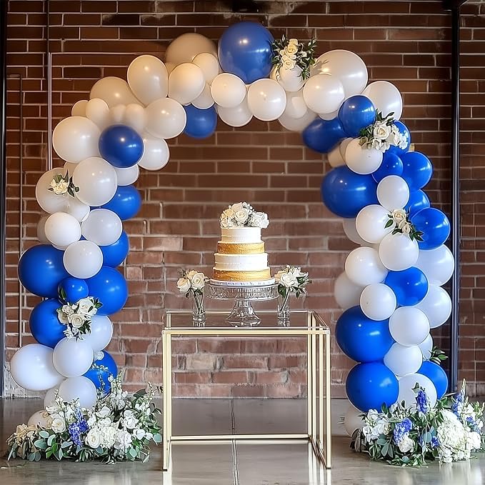 RUBFAC Blue Balloons Different Sizes Dark Blue Balloon Arch Kit 129pcs | - Image 4