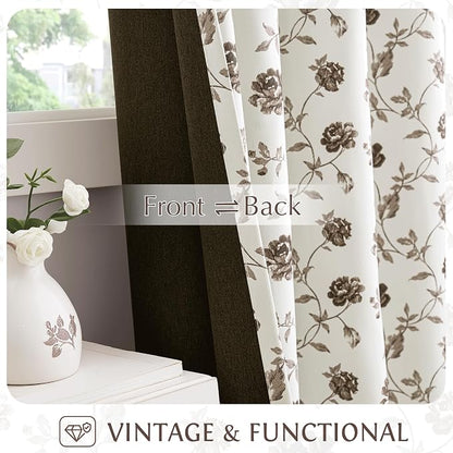 Beauoop Floral 100% Blackout Curtains - Image 3