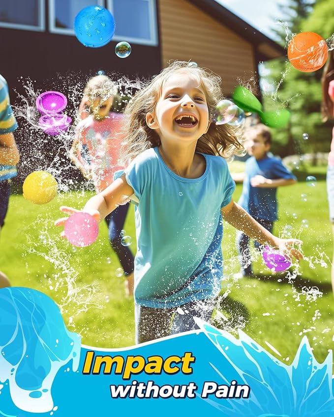 Tlitlimom 15PCS Reusable Water Balloons Quick Fill - Image 2
