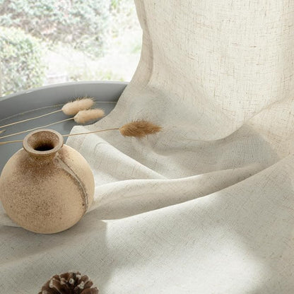 YoungsTex Short Linen Curtains 45 Inches Length - Image 5