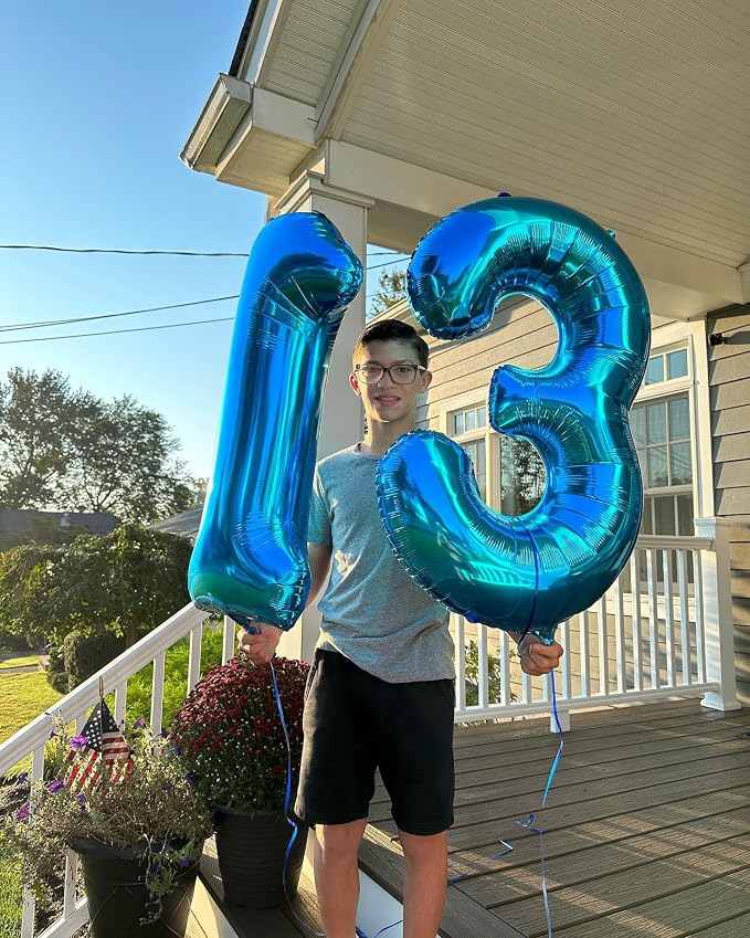 Navy Blue 13 Balloon - Image 8