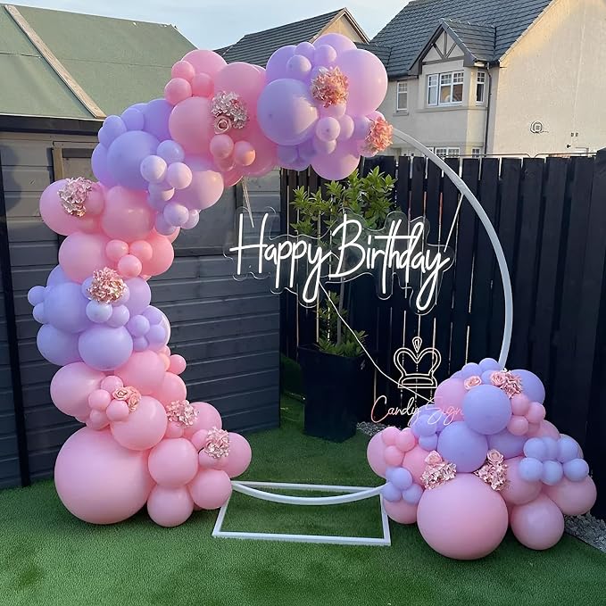 Voircoloria 110pcs Pastel Purple Light Purple Latex Party Balloons, 12inch | - Image 8