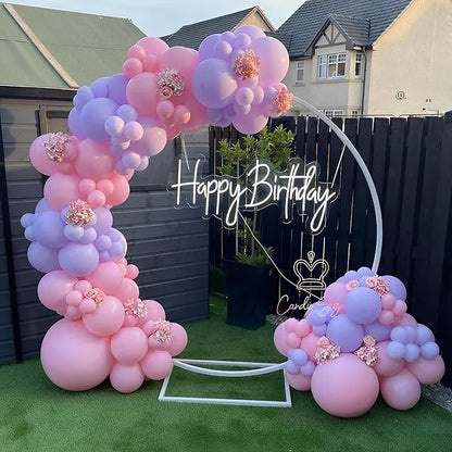 Voircoloria 110pcs Pastel Purple Light Purple Latex Party Balloons, 12inch | - Image 8