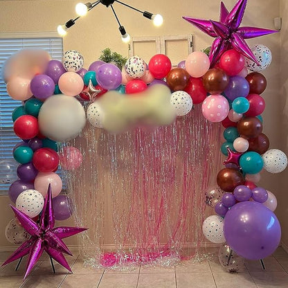 Dog Paw Balloons Set 60 Pcs 12 Inch Pink Purple Blue Balloons Puppy Paw Print - Image 6