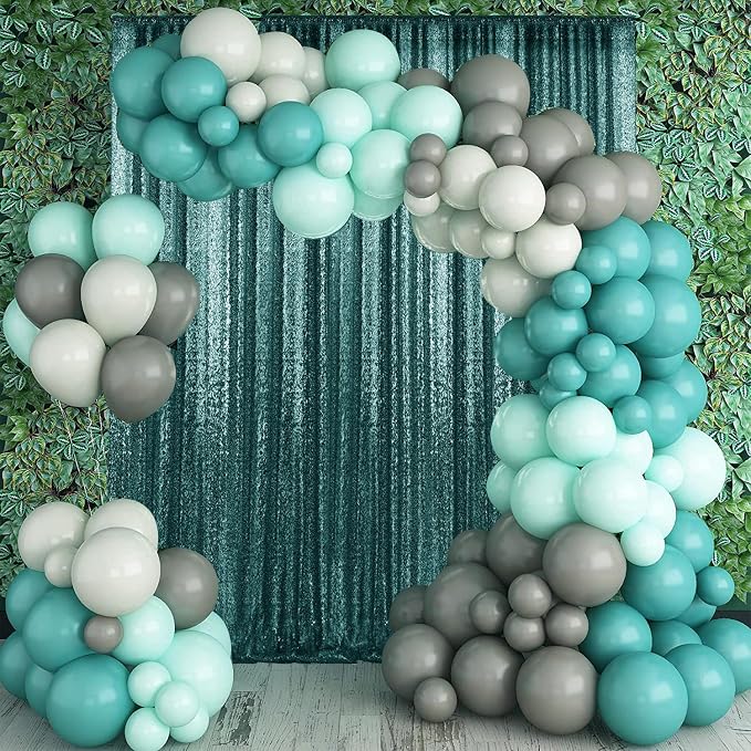 2×8FT-6PCS Hunter Sequin Backdrop Curtains Panels, Photography Backdrop Glitter - Image 4