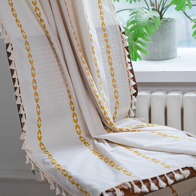 Sutuo Home Boho Curtains 84 inch Length - Image 2