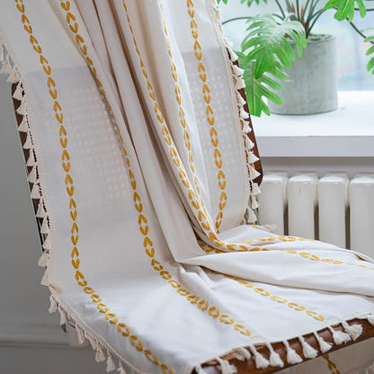 Sutuo Home Boho Curtains for Bedroom Dining Room Kitchen, Semi Blackout - Image 2