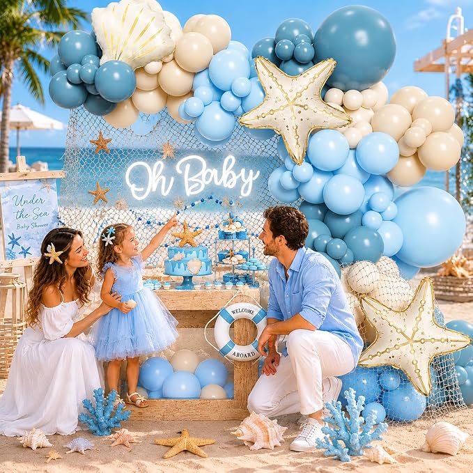 140Pcs Under The Sea Balloon Arch Kit - Image 5