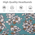 Huachi Boho Headbands for Women Wide Head Bands Yoga Workout Hair Bands for Women's Hair Non Slip Summer Womens Headbands Hair Accessories 6 Pack