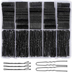YGDZ 400 Counts Bobby Pins Hair Pins Set for Women, Black 2inch Bobby Pins for Buns, 2.36inch Black U Shaped Hair Pins for Styling, Hair Accessories for Women, Wedding