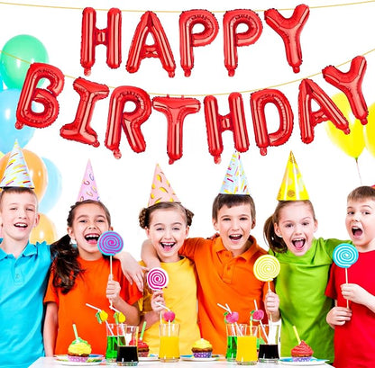 LIOZEOKUN Happy Birthday Balloon Letters 16 inch Mylar Foil Birthday Balloons - Image 4