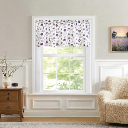 Beauoop Floral Sheer Valance Curtains - Image 5