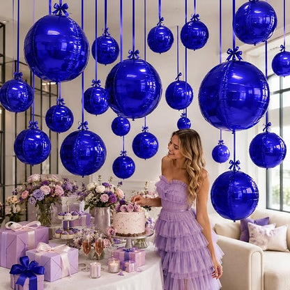 Purple Round Foil Balloons - Image 7