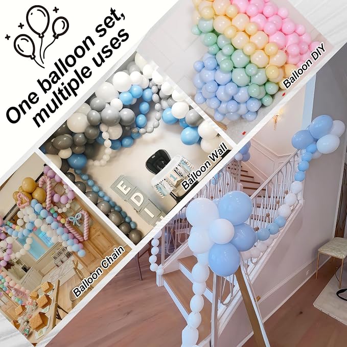 Blue and White Link Balloons, Quick Balloon - Image 3
