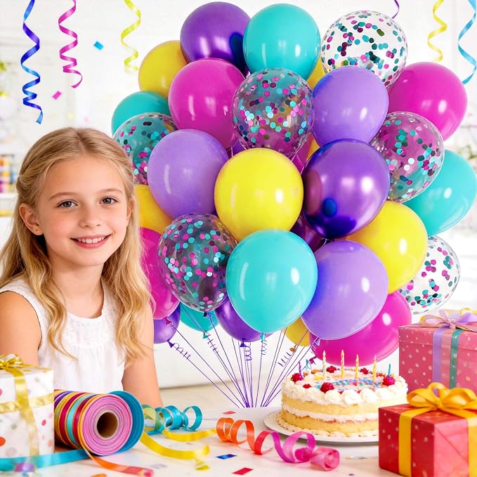 Pink Blue Purple Balloon - Image 6