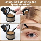 2 Pack Hairline Powder for Women and Men, Used to Root Touch Up Hair Color, Thinning and Gray Hair Coverage and Bald Spots Coverage, Dark Blonde
