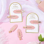 20PCS Bridesmaid Hair Clips No Bend Hair Clips Bridesmaid Hair Accessories Gifts Makeup Creaseless Glitter Hair Clip for Bride Women Girls(20Pcs/10Cards)