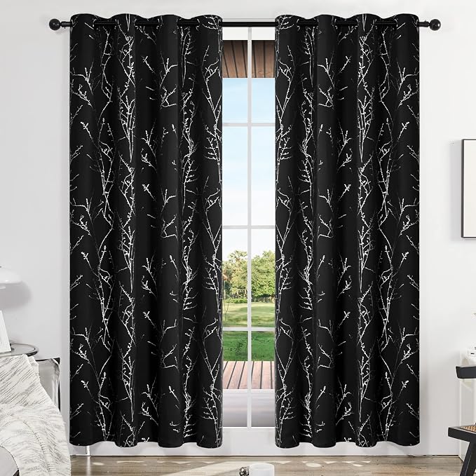 Deconovo Living Room Curtains 108 Inch Long, Thermal Insulated, Room Darkening - Image 2