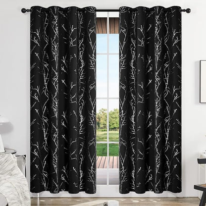 Deconovo Living Room Curtains 108 Inch Long, Thermal Insulated, Room Darkening - Image 2