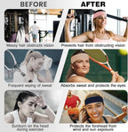 10 PCS Headbands for Women - Fashion Non Slip Cotton Headbands for Women and Men Perfect for Sports and Outdoor Activities in Summer,Including Running, Yoga, Cycling, Gym Workouts