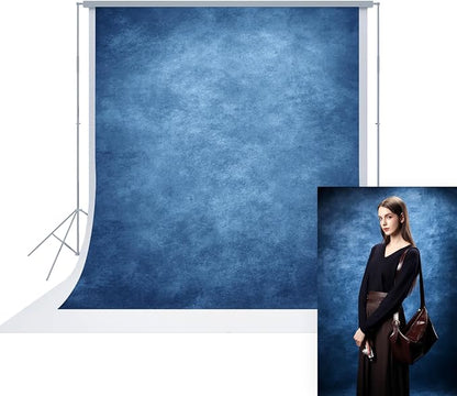 UrcTepics 8×10 ft Abstract Blue Fabric Photo Backdrops, Abstract Texture by UrcTepics