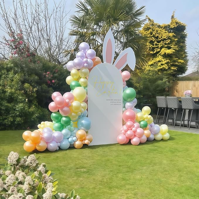 Pastel Rainbow Balloons Arch Kit, Easter Balloon Garland - Image 6