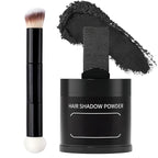 Gowwim Root Touch up Powder, Instantly Gray Hair Cover up Hairline Powder for Women & Men Waterproof and Sweatproof Root Cover Up Long-Lasting for Thinning & Loss Hair (Black6, 10G+1)
