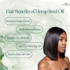 Mayan’s Secret 4fl oz Hemp Seed Oil Organic USDA Certified Glass Bottle with Drpper for Skin Care Hair Care Body Massage