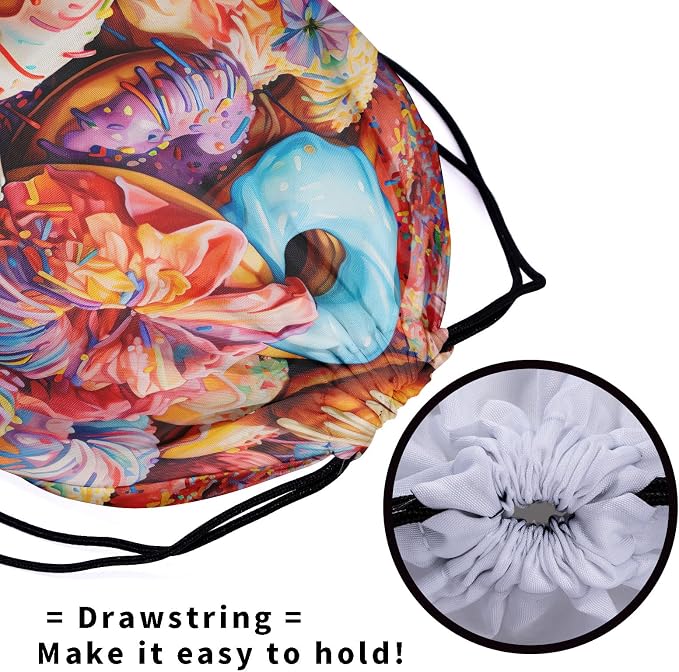 Watercolor Donuts Gymnastics Grip Bag - Image 5
