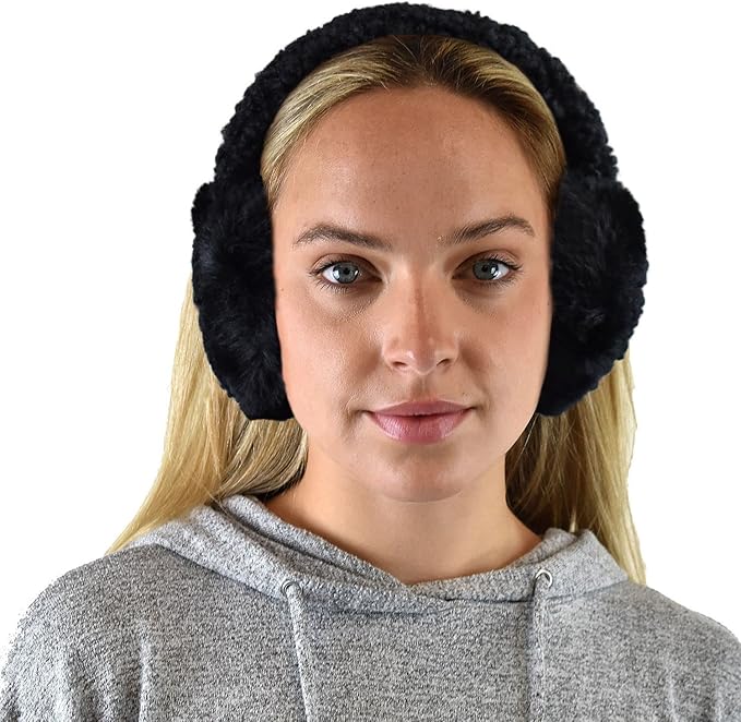 C.C Soft Winter Warm Adjustable Headband Ear Warmer Earmuffs
