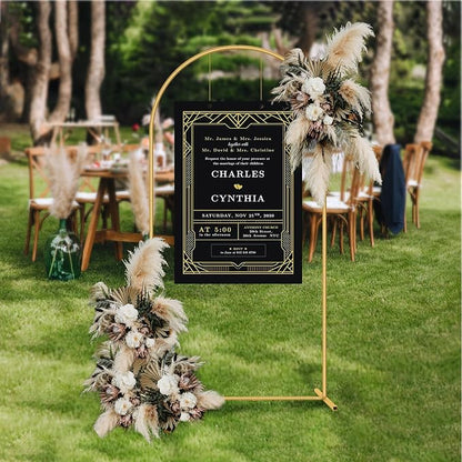 7.2FT Metal Arch Backdrop Stand Gold Wedding Balloon Frame Pergola Arbor | - Image 4