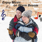 Wireless Hat Music Beanie Headphones for Men Women Winter Warm Beanie Cap Wireless Music Headphone Sports Headset with Mic Handsfree Boys Girls Indoor Outdoor Earphone Earpieces