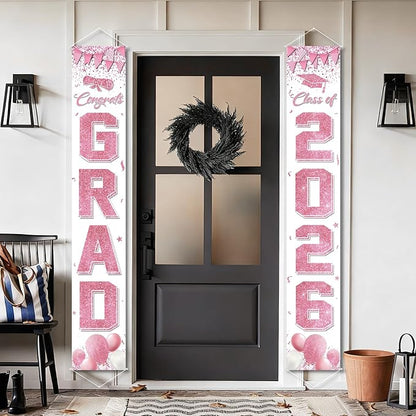 COHIE Congrats Grad Class of 2026 Porch Banner a Set of 2 - Image 4