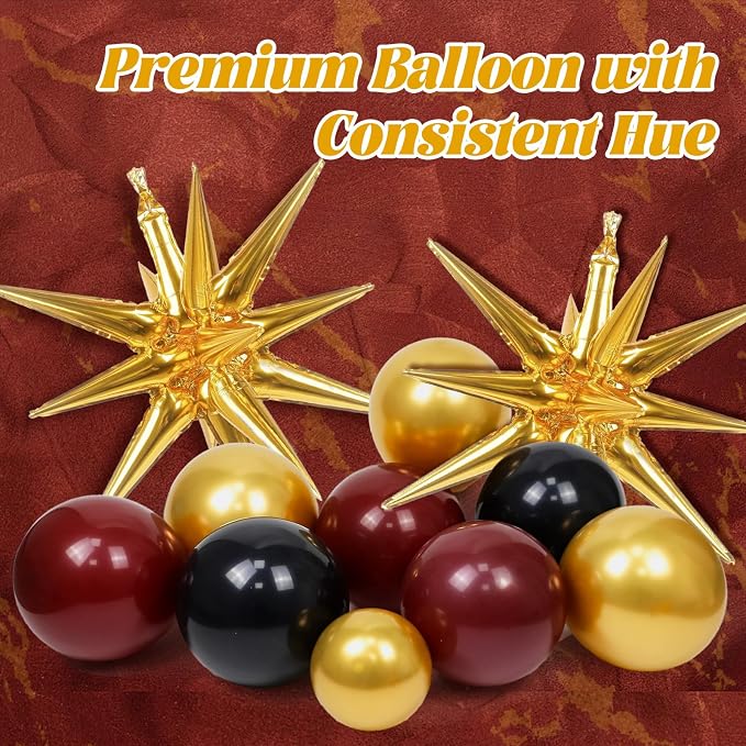 Burgundy Balloon Arch Garland Kit - Image 4