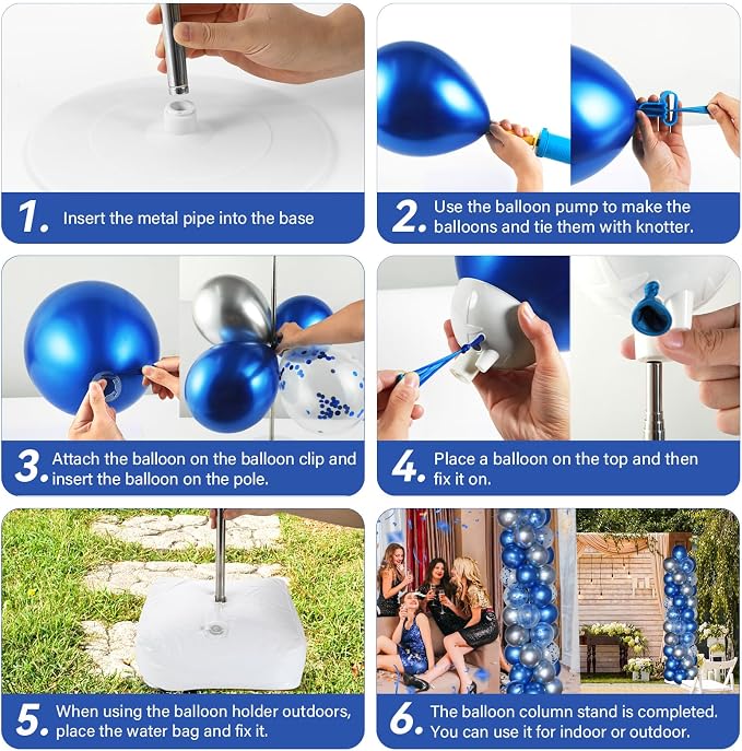 2 Sets Balloon Column Stand Kit - Image 5