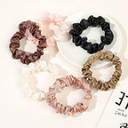 Satin Silk Hair Ties Small Mini Scrunchy for Women Cute Ponytail Holders Mini Bulk Scrunchies Elastic Hair Bands for Thick Curly Hair Pony Tails Hair Ties (12 Pcs)