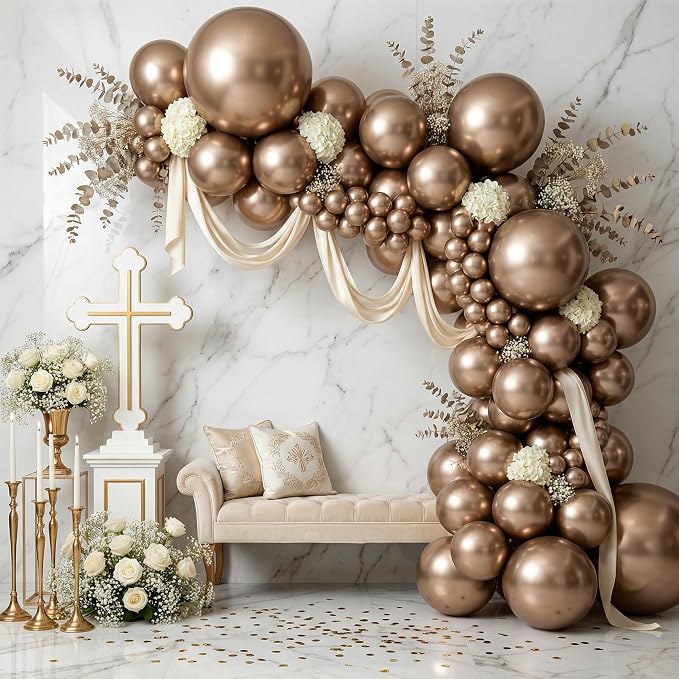 Sempertex Reflex Round Champagne Balloons, 18 Inch, Graduation, Baby Shower - Image 3