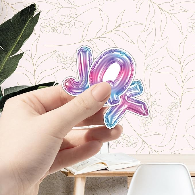 50 Pcs Balloon Letter Stickers Cute Alphabet Vinyl Decal Custom Phrase Sticker - Image 7