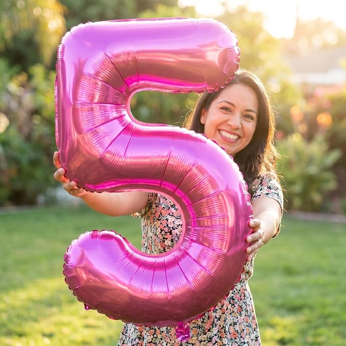 YPSelected 32 Inch Large Foil Helium Number Balloon Birthday Wedding Party 0-9 - Image 2