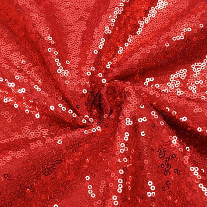 Eternal Beauty Red 3mm Sequin Backdrop 6x8 Ft - Image 9