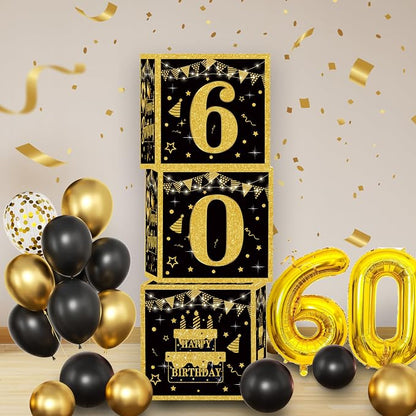 Gold 60th birthday decorations for men - Image 3
