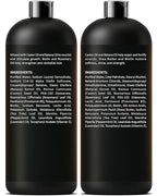 Castor Oil Shampoo and Conditioner Set | 16 fl oz Each | with Batana Oil | Strengthening, Thickening & Hydrating Formula | Supports Hair Growth & Fuller, Healthier Hair